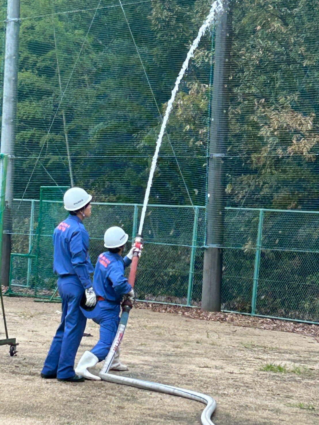 学生消防隊の芸科祭への協力
